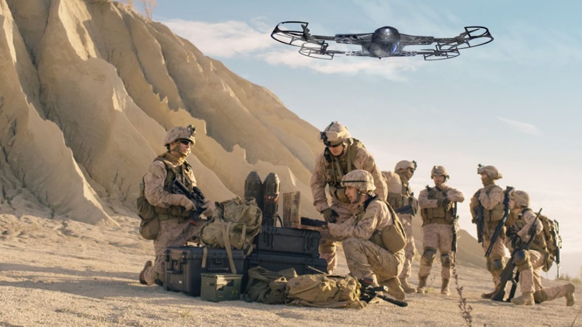 Marines with drones